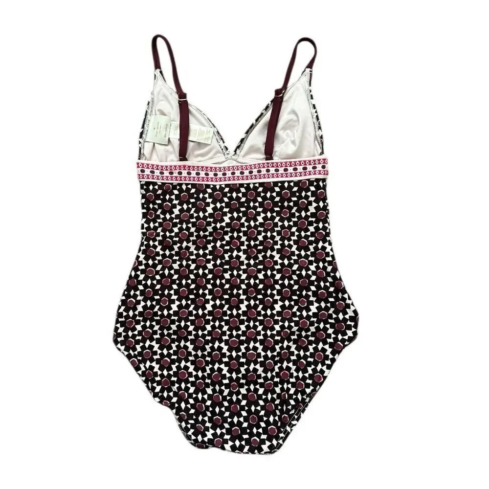 NWT Kate Spade Coronado Beach Sumac Red One Piece Swimsuit S